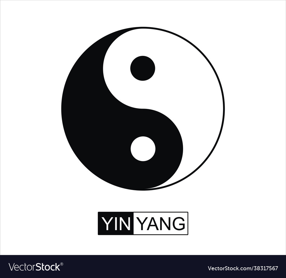 Yin yang symbol image Royalty Free Vector Image