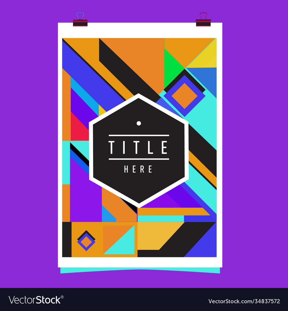 Abstract colorful geometric pattern background Vector Image Abstract colorful geometric pattern background
