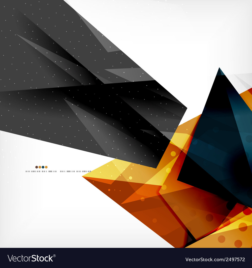 Abstract colorful overlapping composition