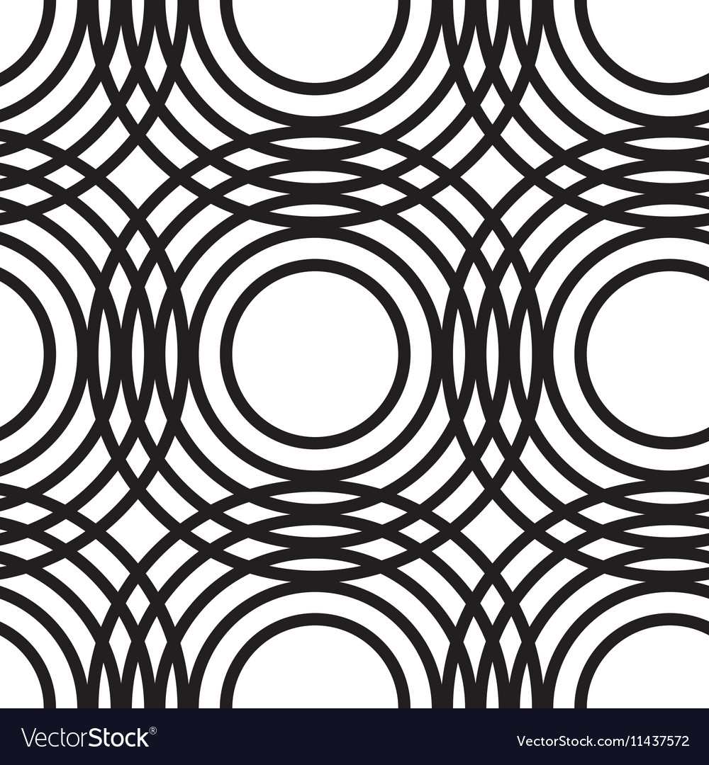 Abstract geometric circles seamless pattern