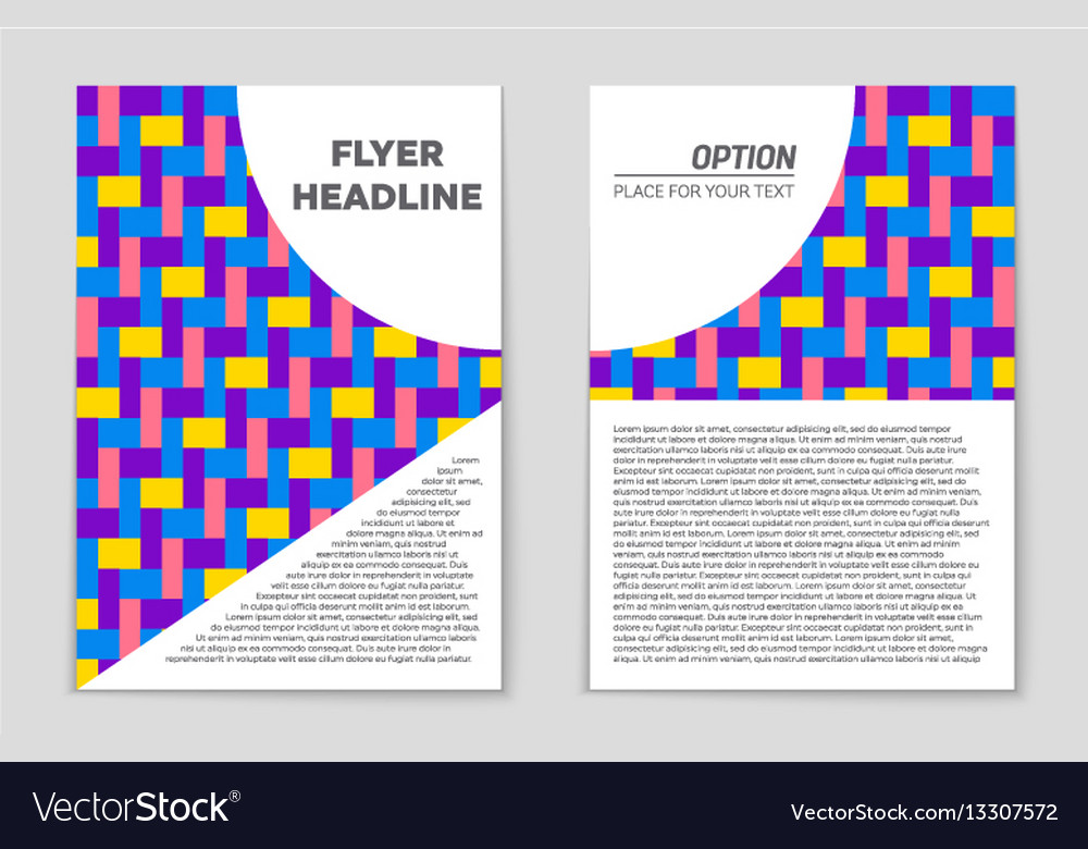 Abstract layout background set for art