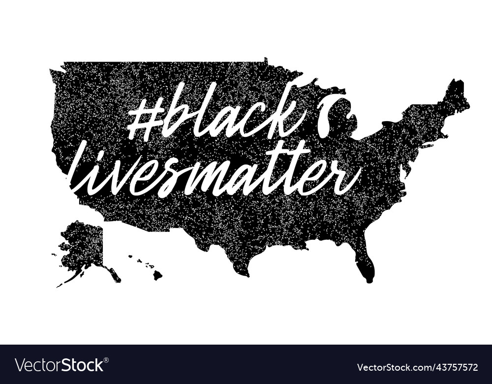 Schwarz lebt Materie oder ich kann den Text auf usa atmen vector image Schwarz lebt Materie oder ich kann den Text auf usa atmen