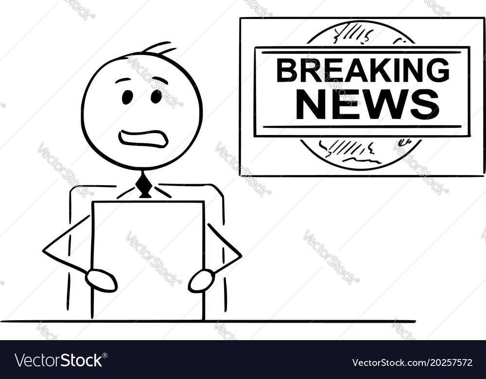 Image result for images of cartoon news reporter