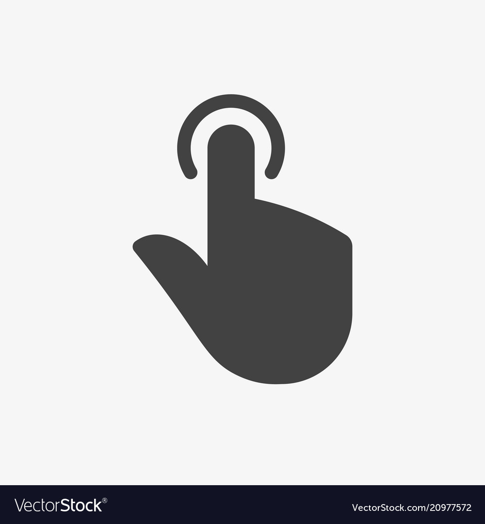 Hand Gesture Icon - Click & Point