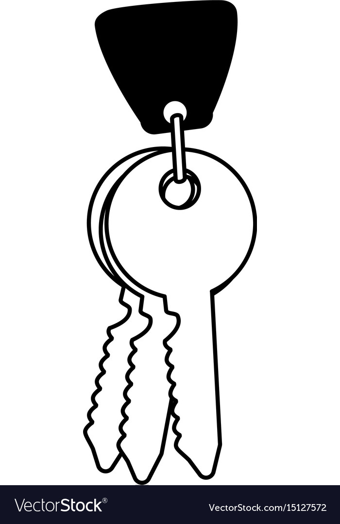 Key with blank tag icon image