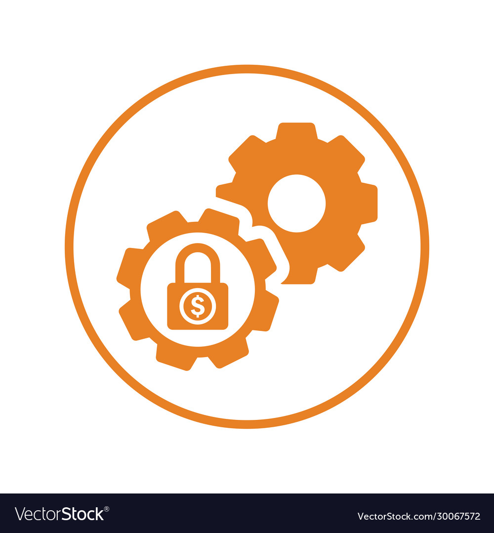 Lock security setting icon