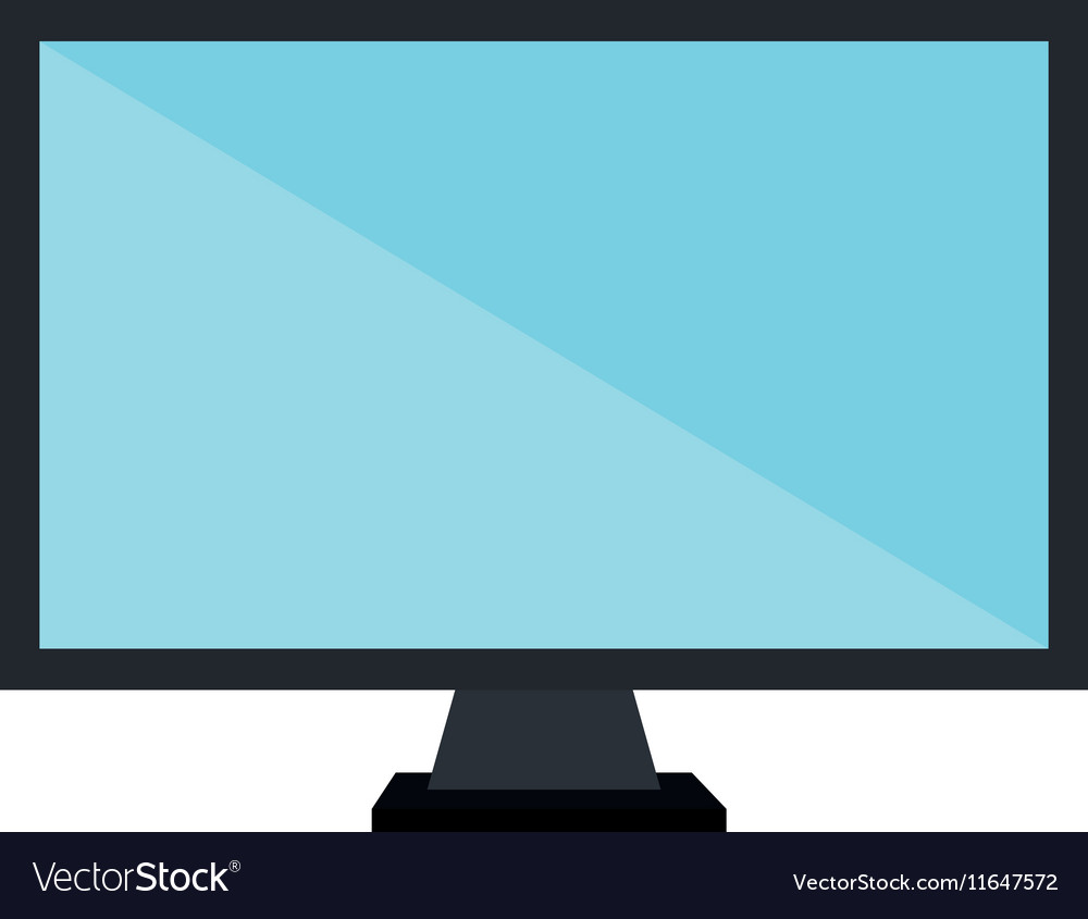 Monitor desktop computer icon Royalty Free Vector Image