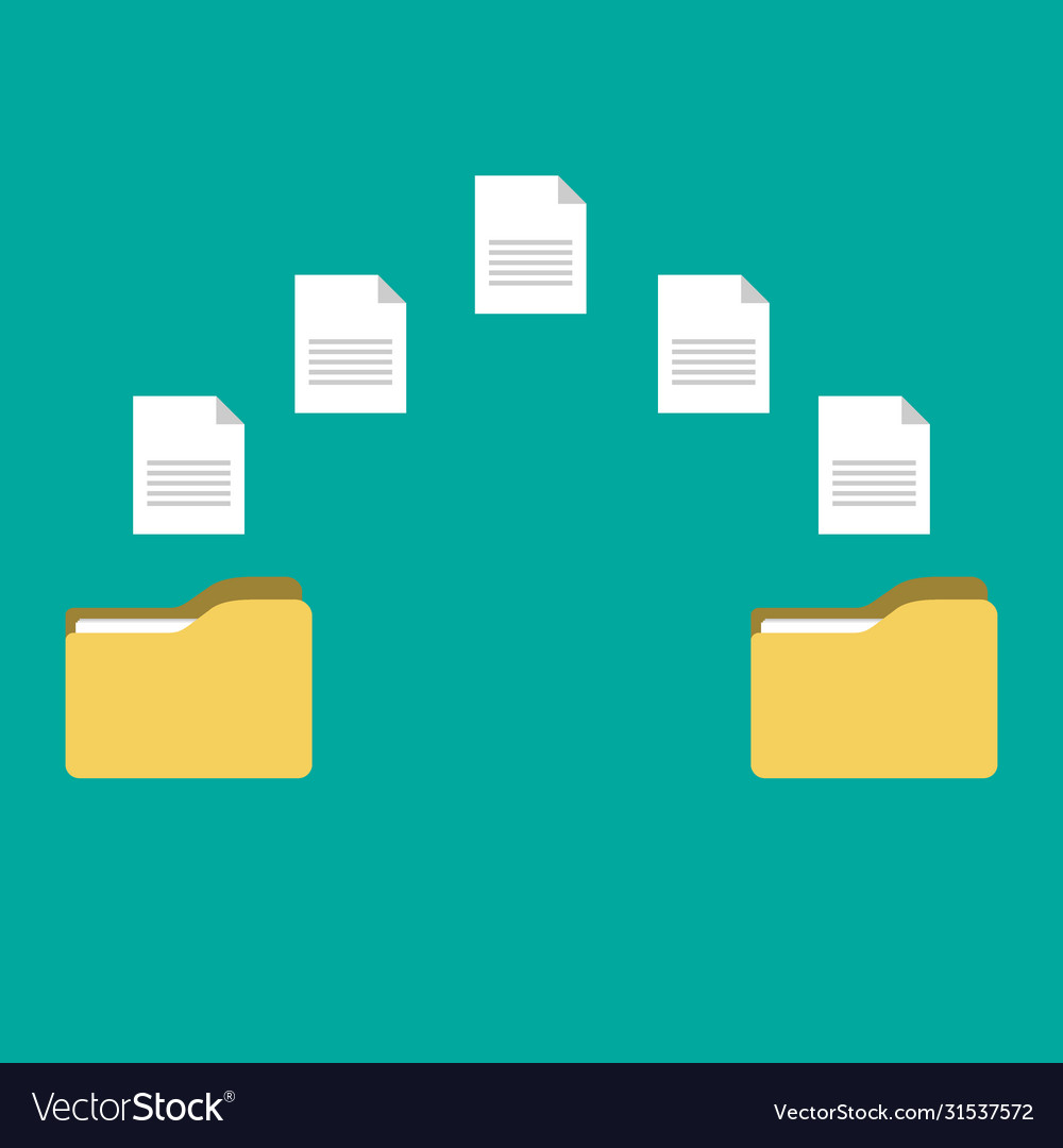 Transfer documentation folders with paper files