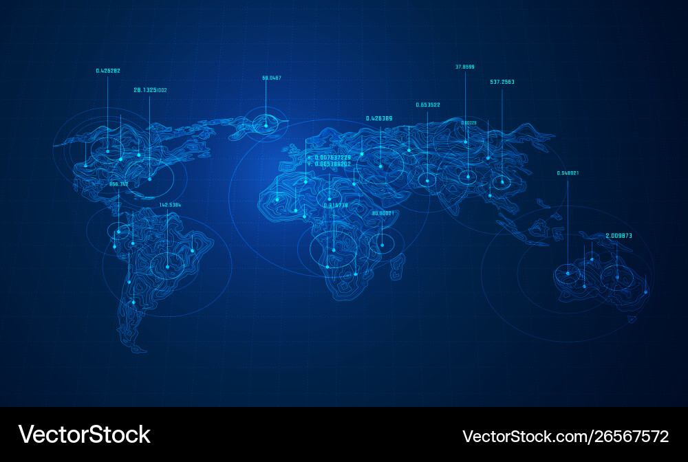 World data Royalty Free Vector Image - VectorStock
