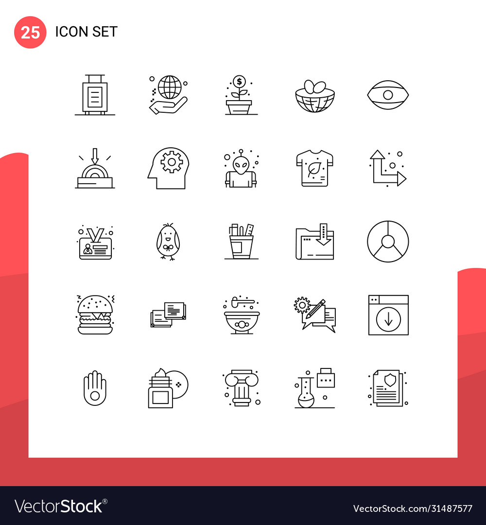 25 universal lines set for web and mobile