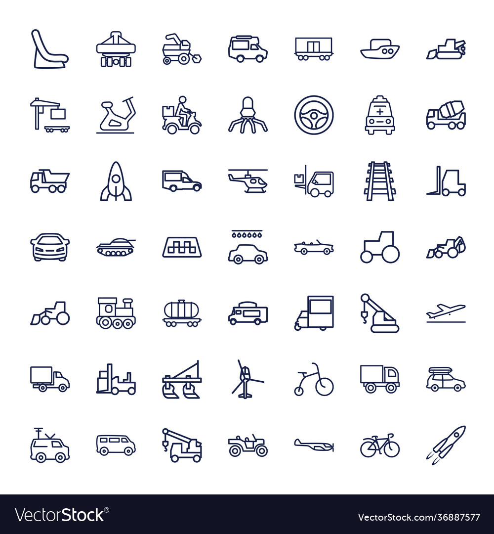 49 vehicle icons