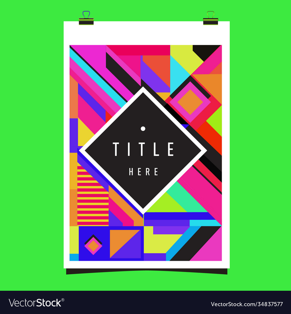 Abstract colorful geometric pattern background