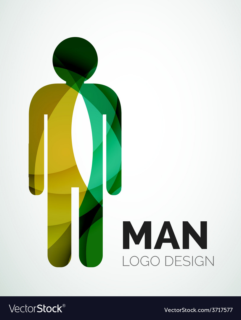 Abstract logo - man icon