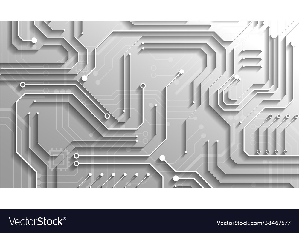Circuit technology background with hi-tech Vector Image Circuit technology background with hi-tech