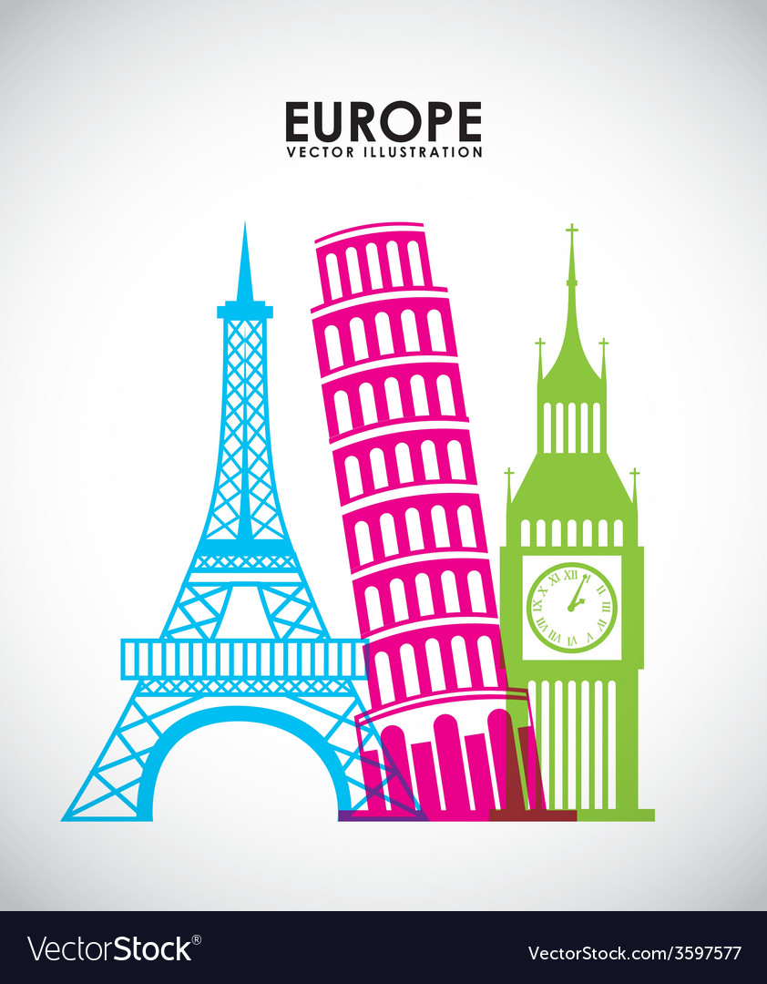 Europe countries Royalty Free Vector Image - VectorStock