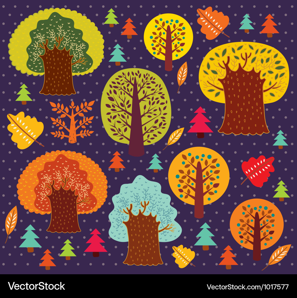 Forest background Royalty Free Vector Image - VectorStock