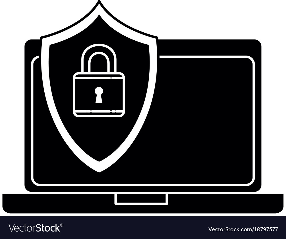 Laptop computer with shield
