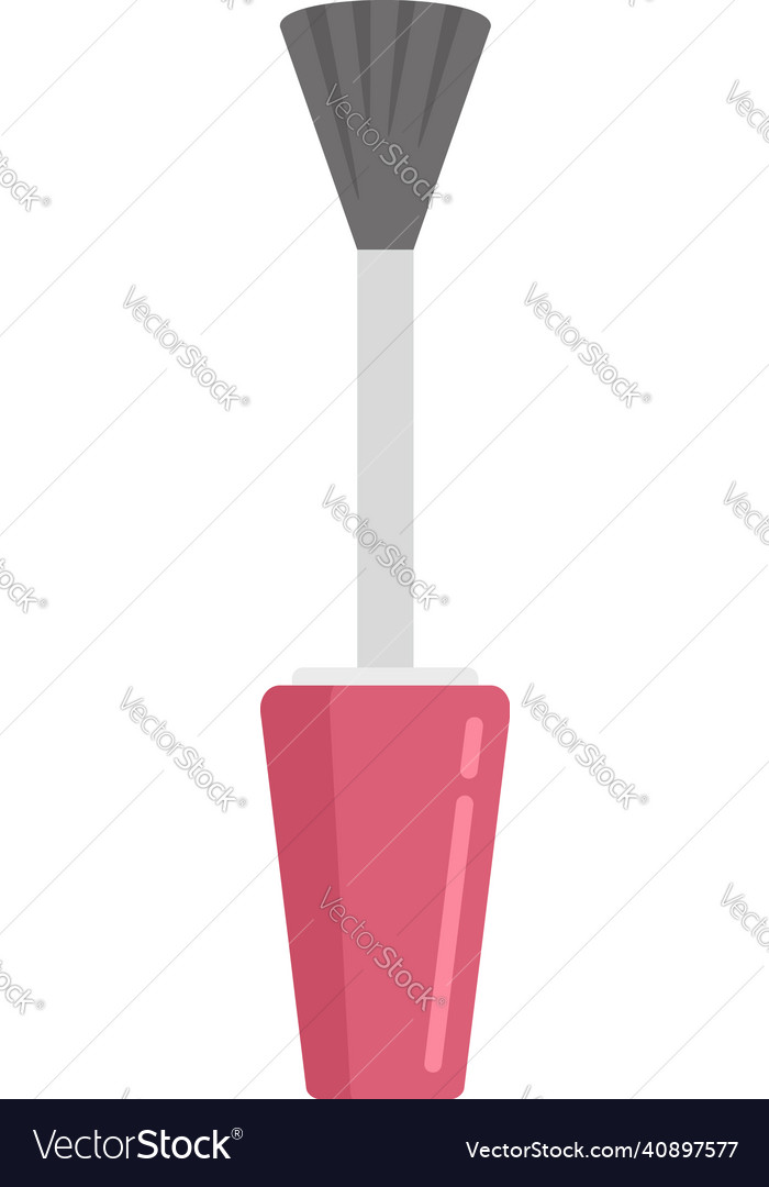 Manicurist brush icon flat isolated Royalty Free Vector