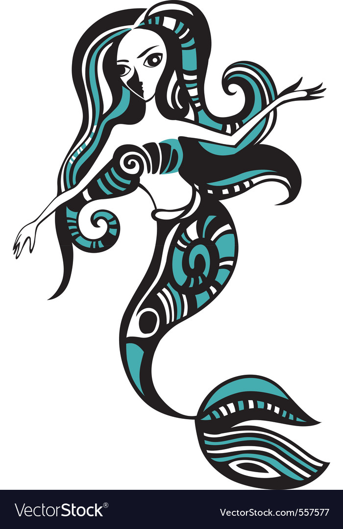 Mermaid Royalty Free Vector Image - Vectorstock