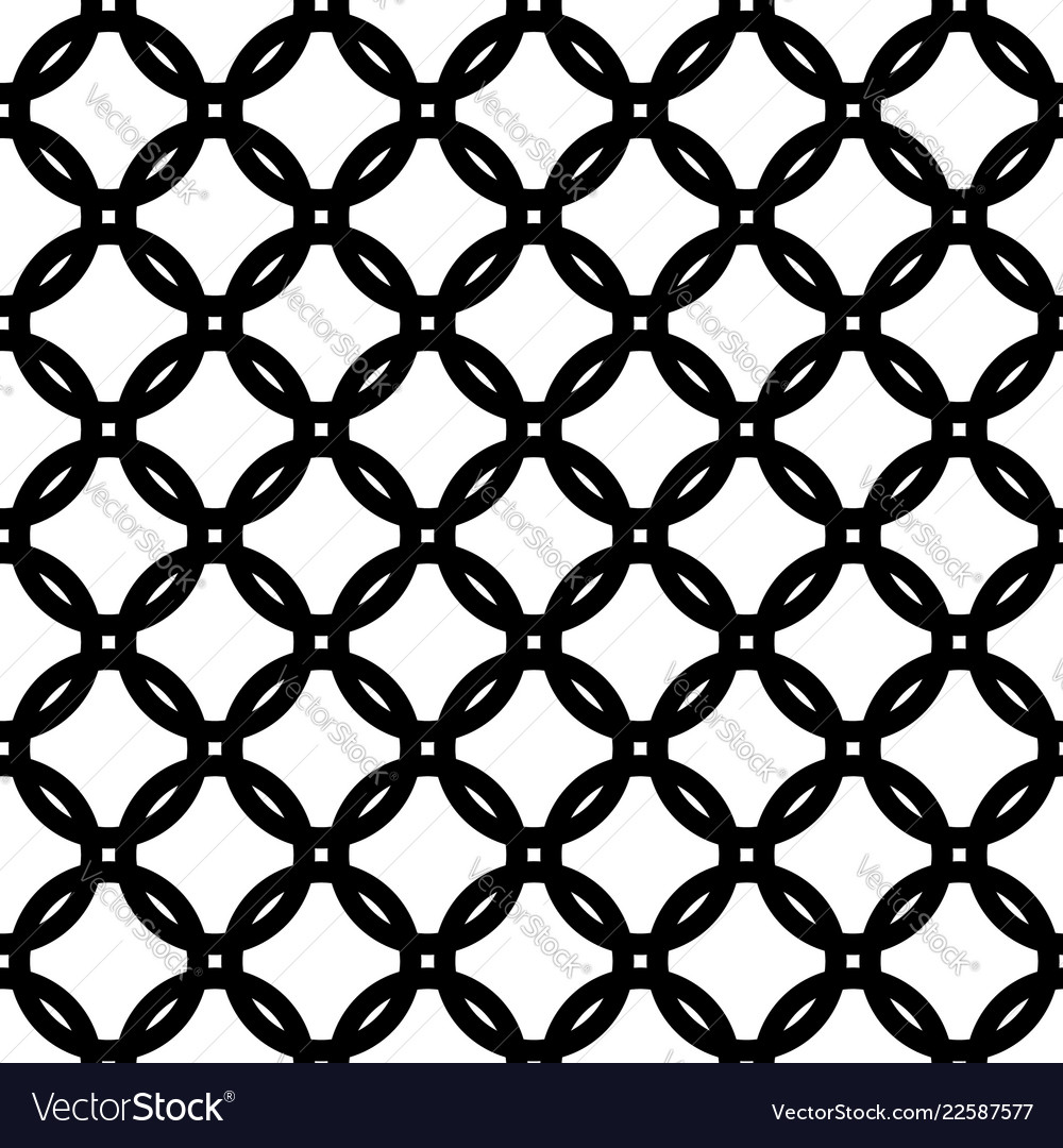 Repeatable monochrome pattern with circles vector image Repeatable monochrome pattern with circles