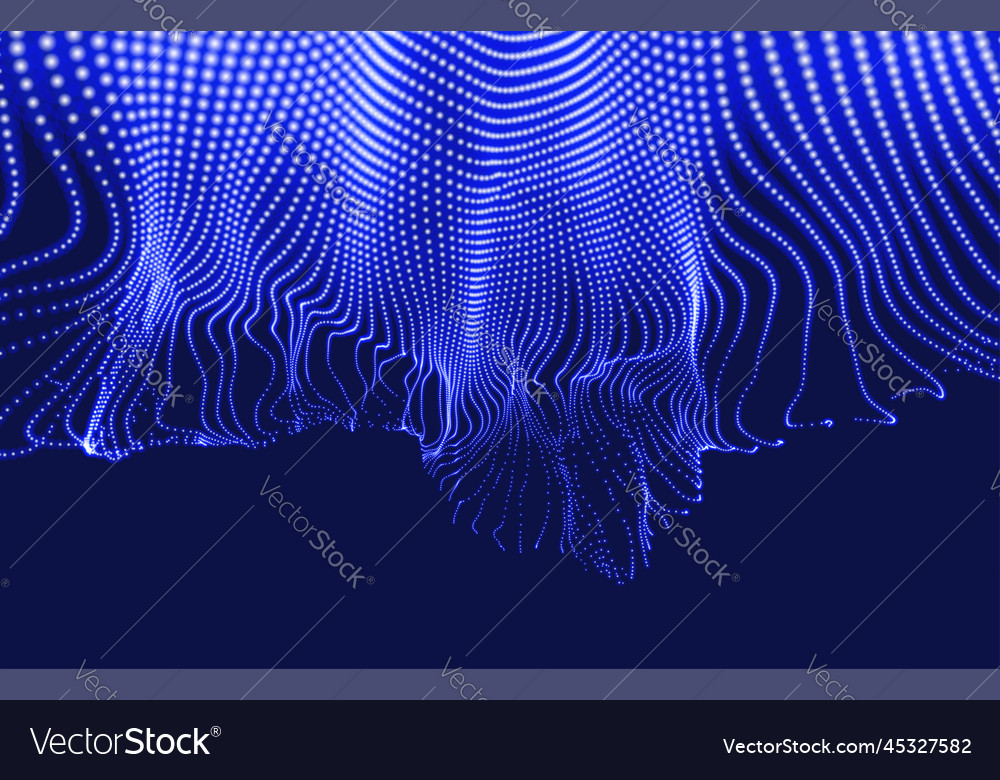 Abstract background with dynamic particles vector image Abstract background with dynamic particles