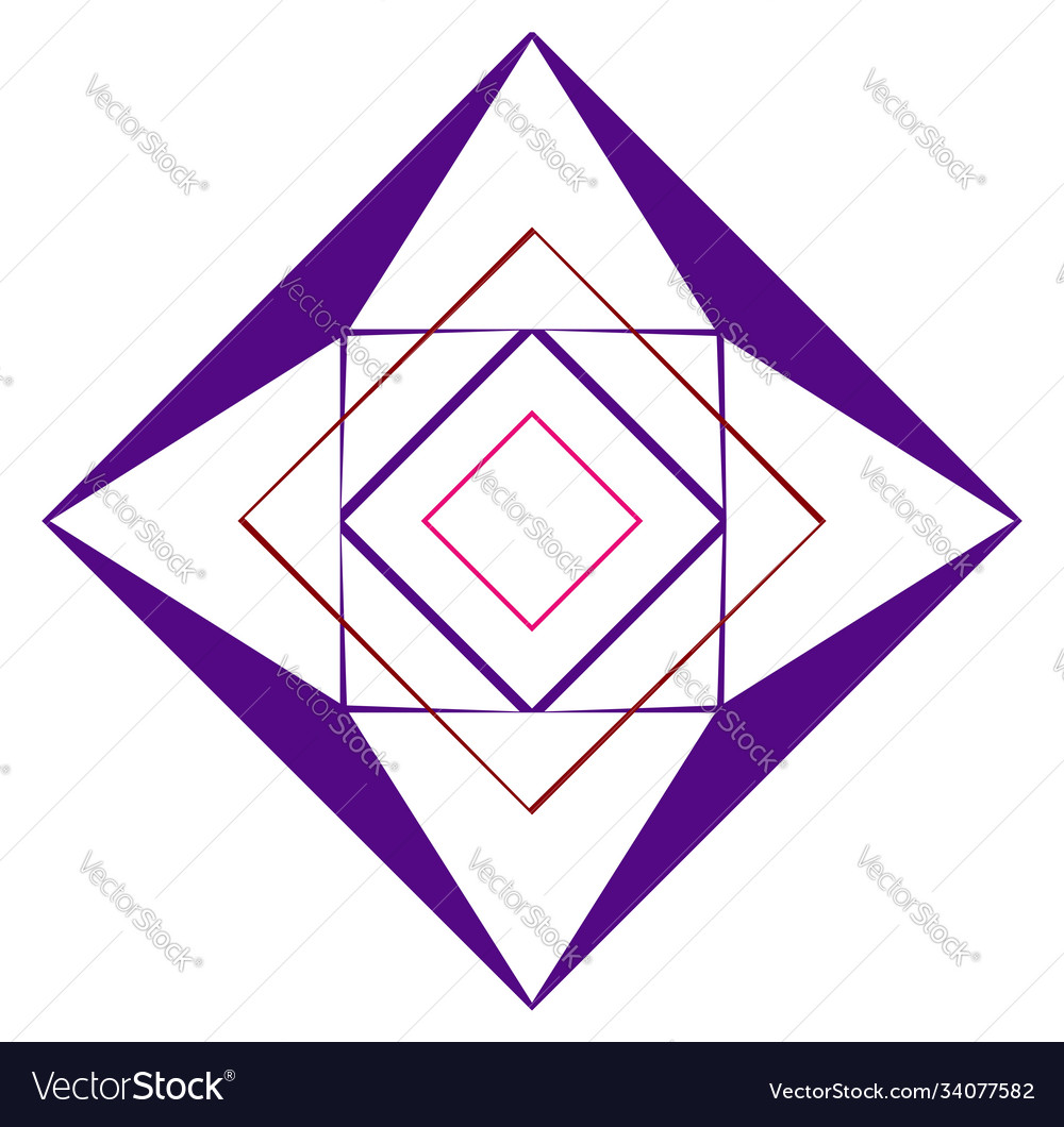 Abstract random geometry shape generative art vector image Abstract random geometry shape generative art