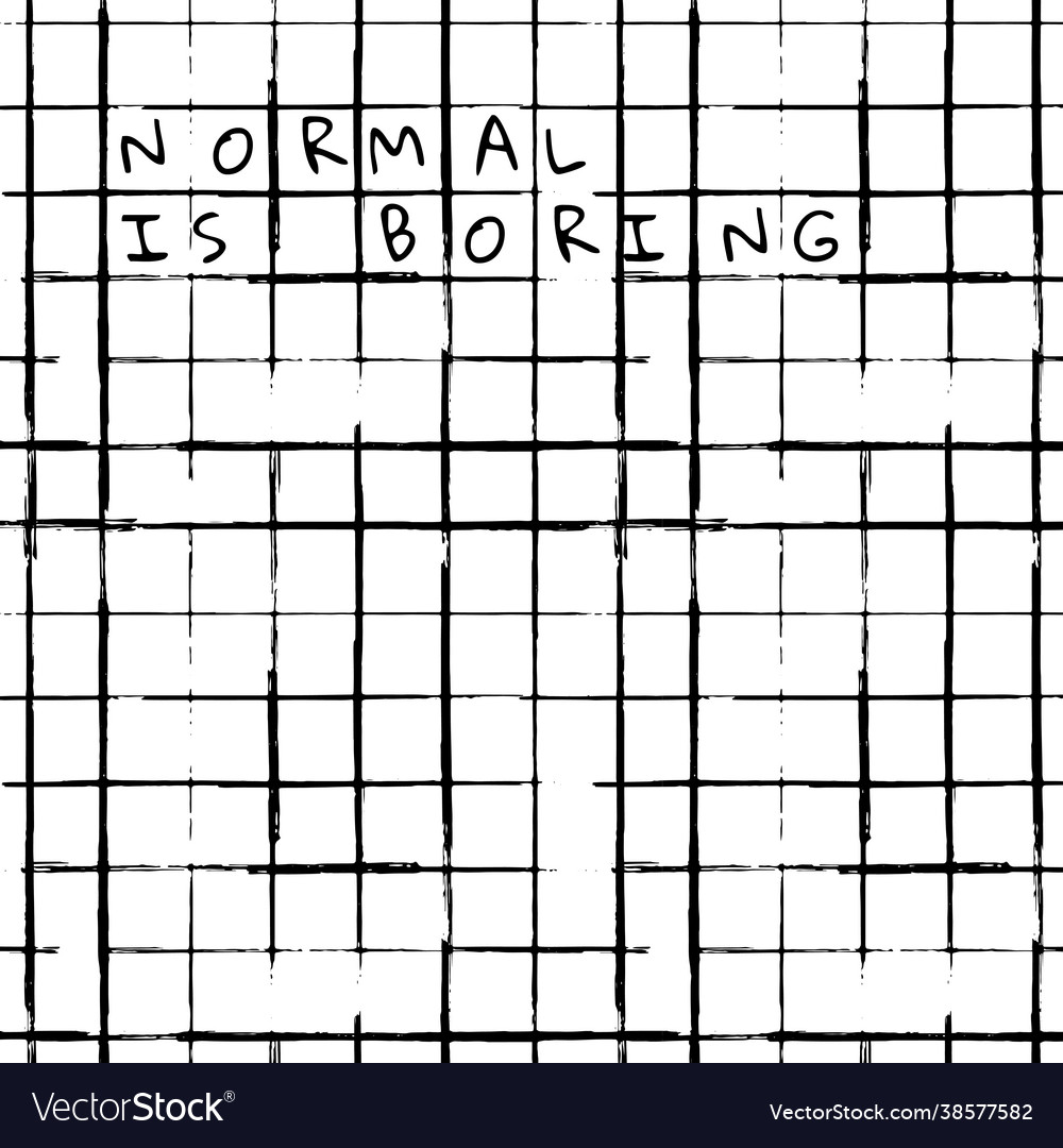 Background grid ink brush pattern with normal