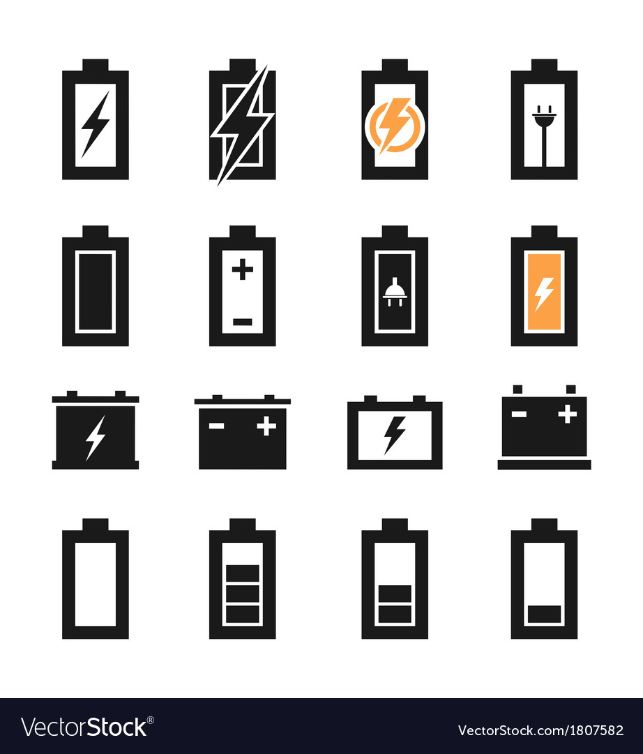 Battery an icon Royalty Free Vector Image - VectorStock