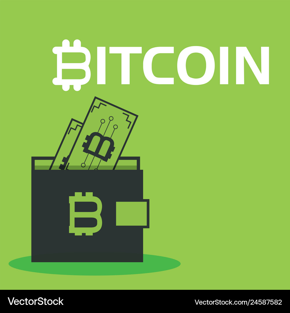 Bitcoin cryptocurrency concept Royalty Free Vector Image