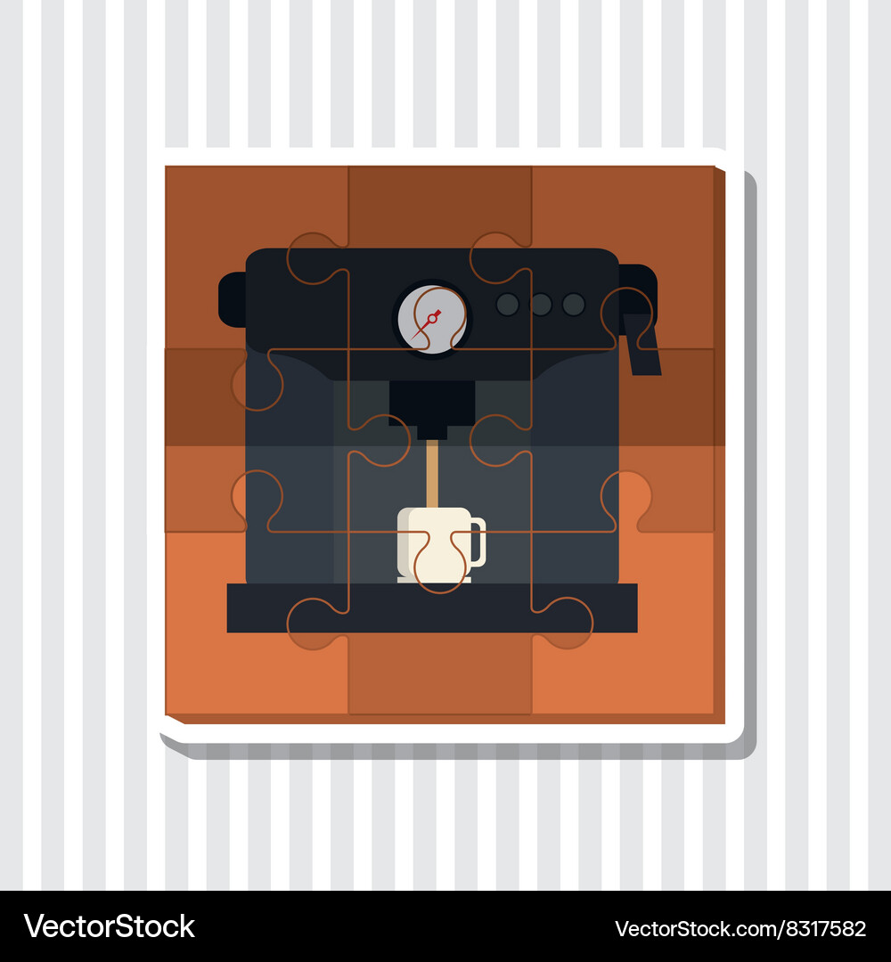 Coffee machine icon design Royalty Free Vector Image