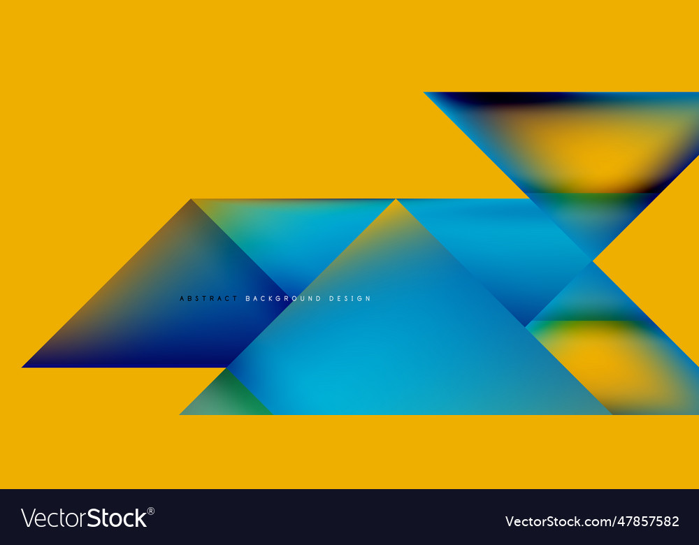 Dynamic triangle design with fluid gradient colors Vector Image Dynamic triangle design with fluid gradient colors