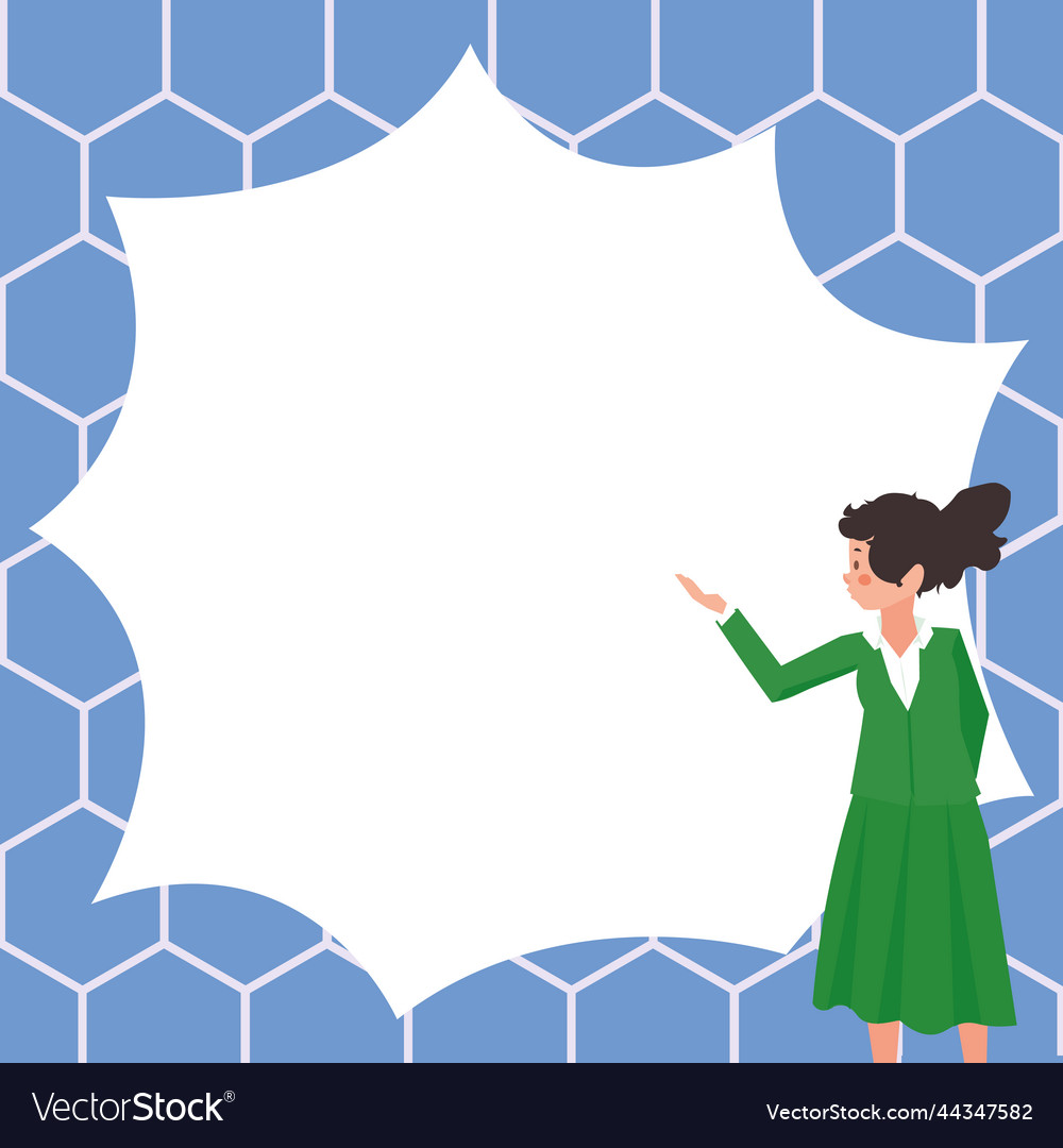 Instructor drawing pointing stick on empty Vector Image Instructor drawing pointing stick on empty