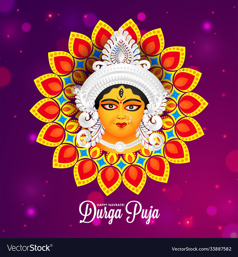 Maa Durga Painting by Raktima Sau