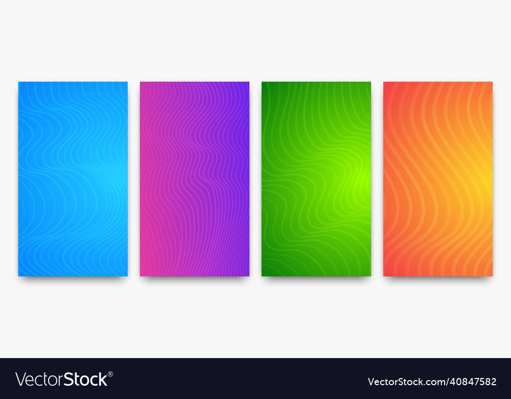 Modern colorful gradient background with wave