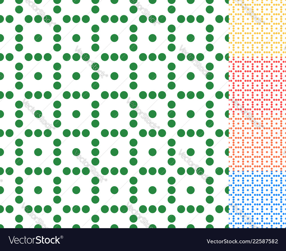 Seamlessly repeatable dotted polka dot pattern vector image Seamlessly repeatable dotted polka dot pattern