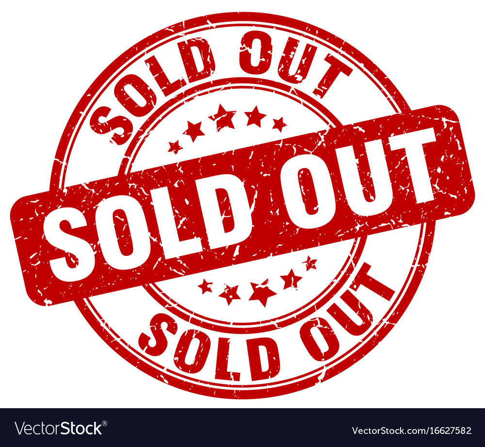 Sold out stamp Royalty Free Vector Image - VectorStock