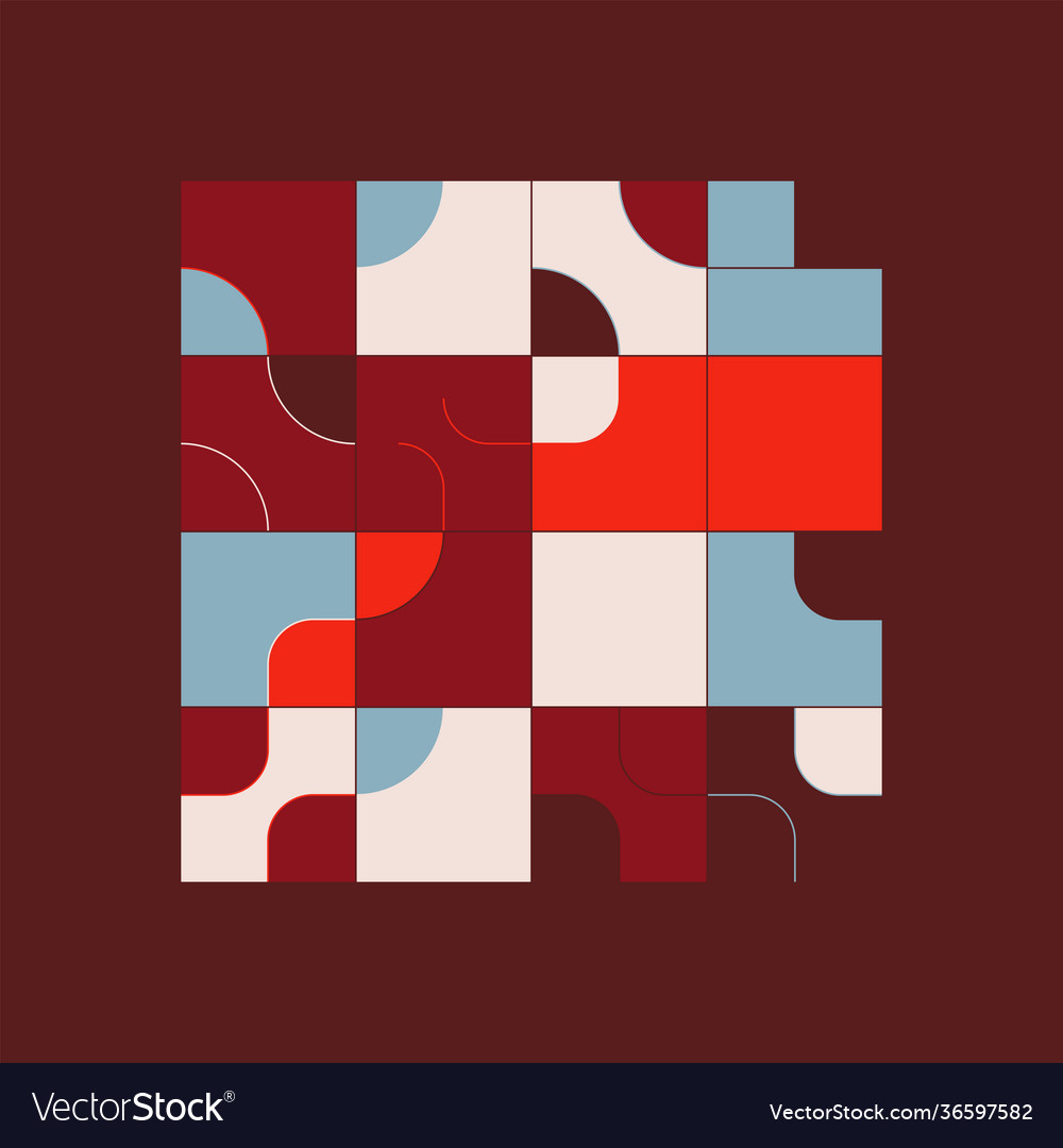 Warm colored circular pattern design vector image Warm colored circular pattern design