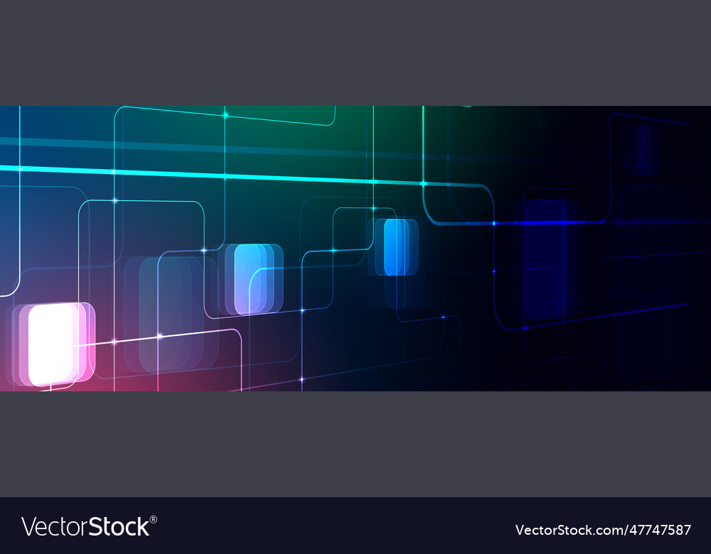 Abstract futuristic fade computer technology vector image Abstract futuristic fade computer technology