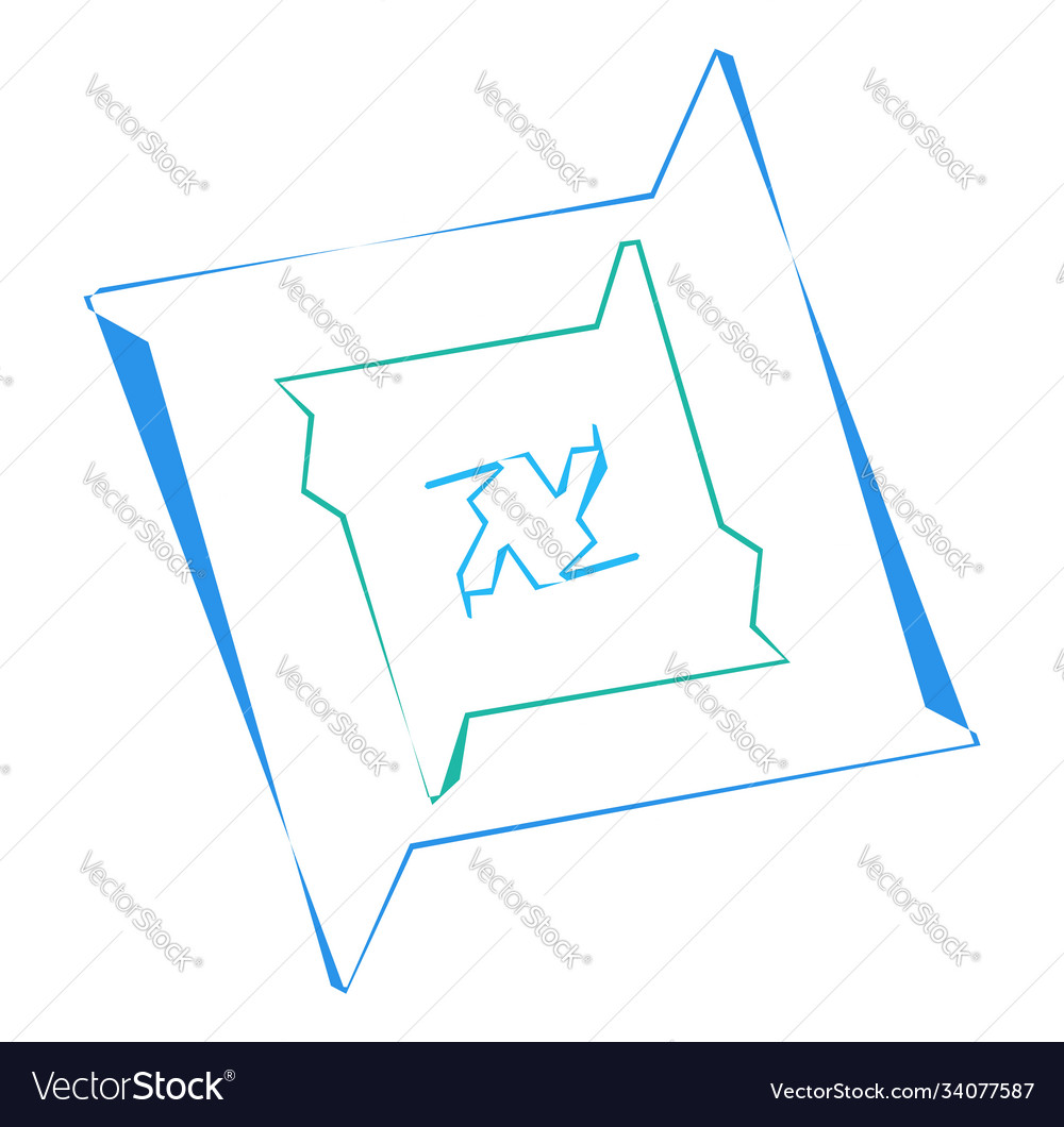 Abstract random geometry shape generative art