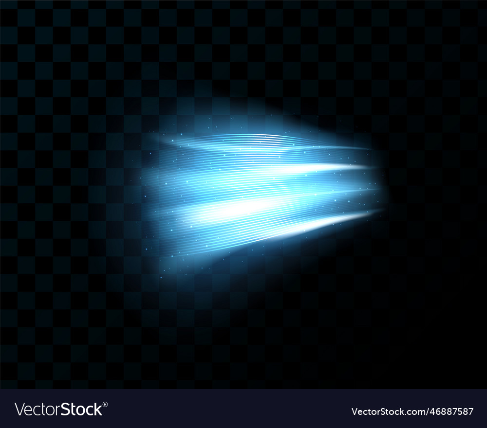 Curve light effect vector image Curve light effect