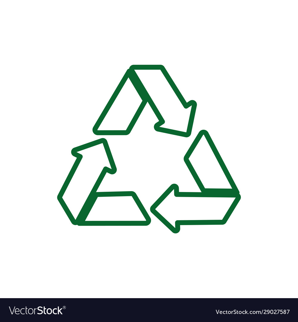 Isolated recycle sign design Royalty Free Vector Image