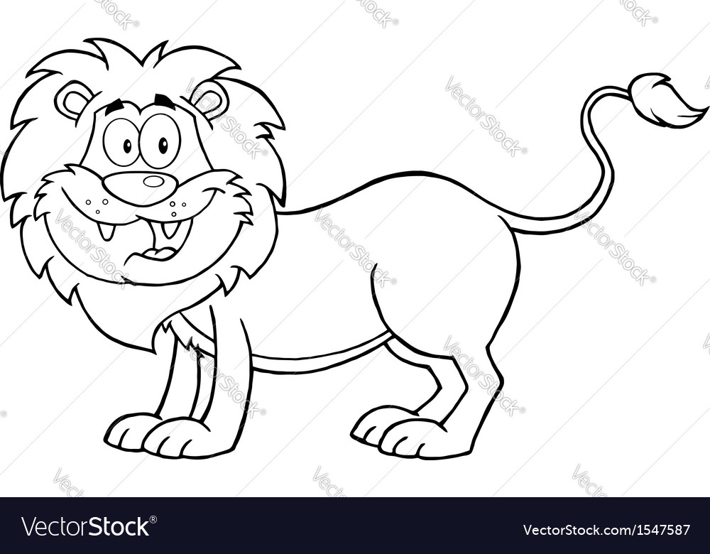 Lion jungle cartoon