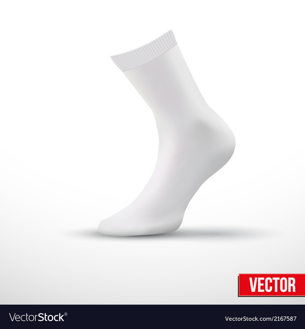 White Socks on White Background
