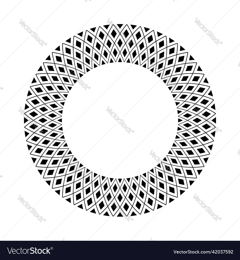 Circle pattern for round frame