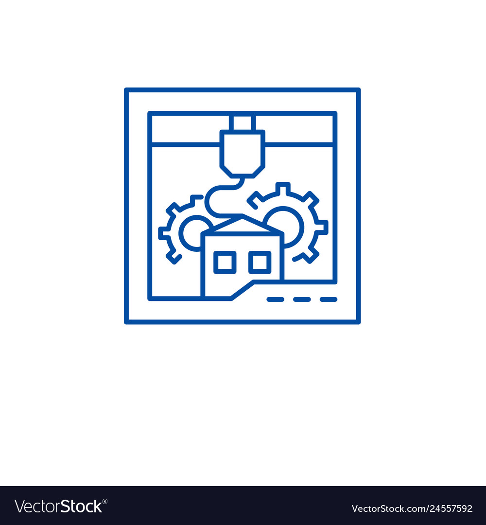 Development process line icon concept vector image Development process line icon concept