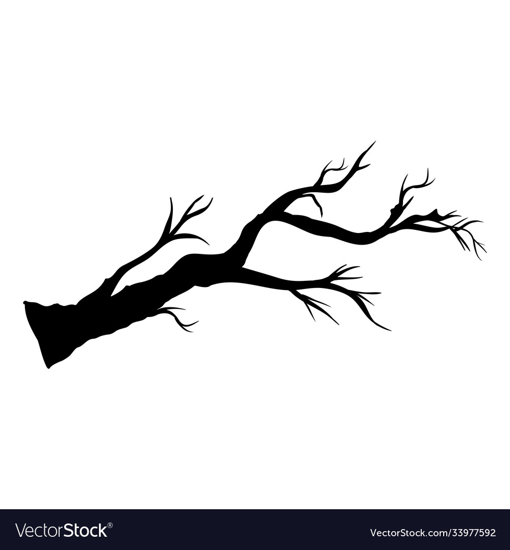 Halloween bare tree design Royalty Free Vector Image