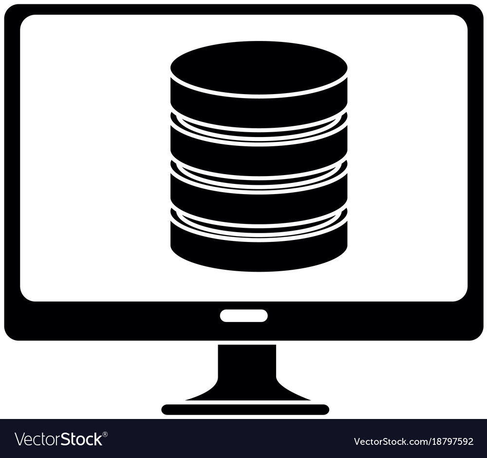 Monitor computer with data disk