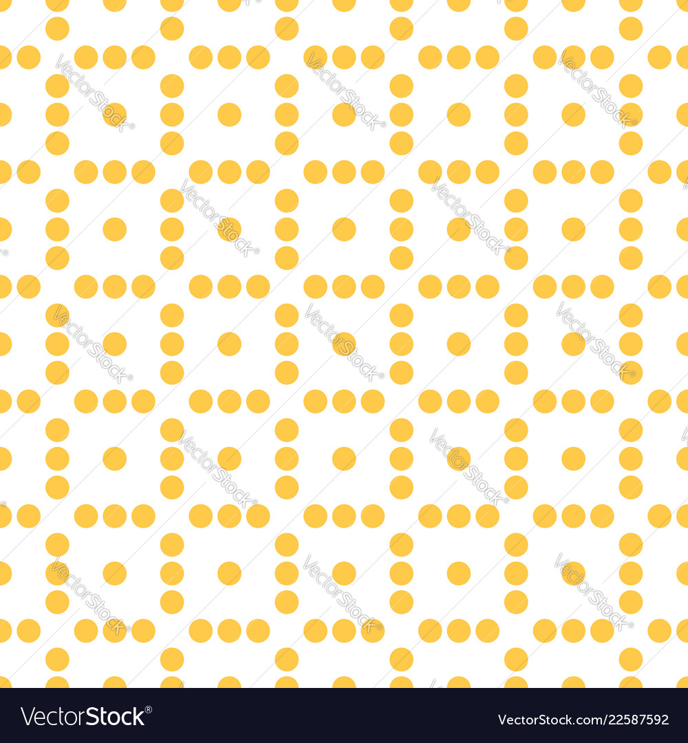 Seamlessly repeatable dotted polka dot pattern vector image Seamlessly repeatable dotted polka dot pattern