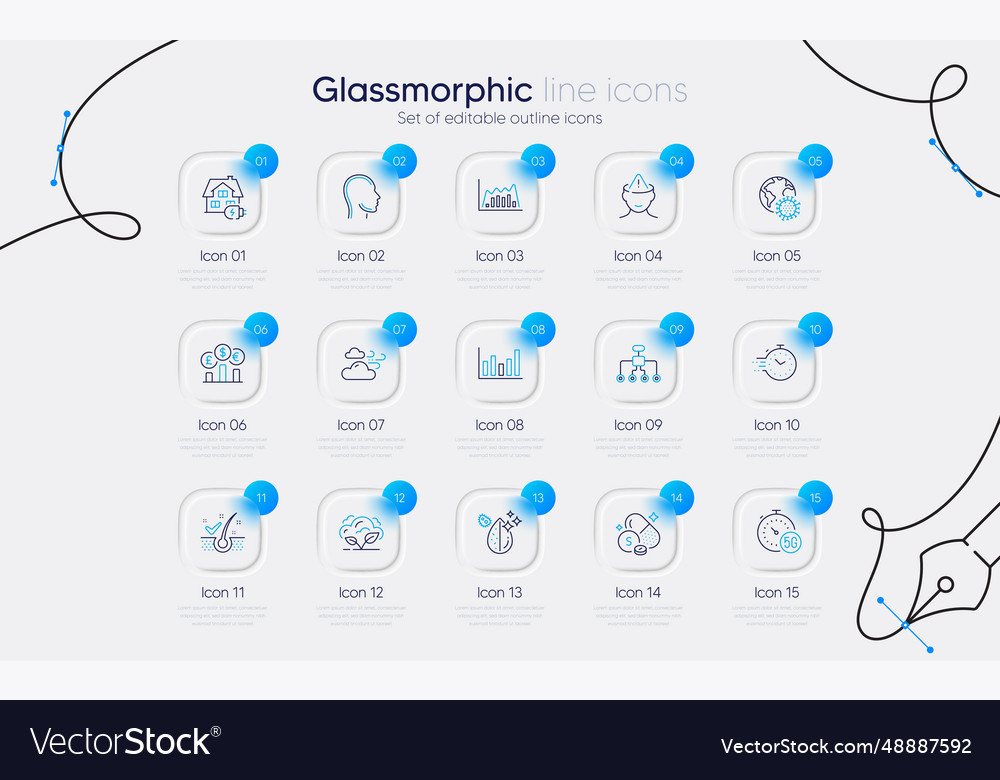 Set of head infographic graph and restructuring
