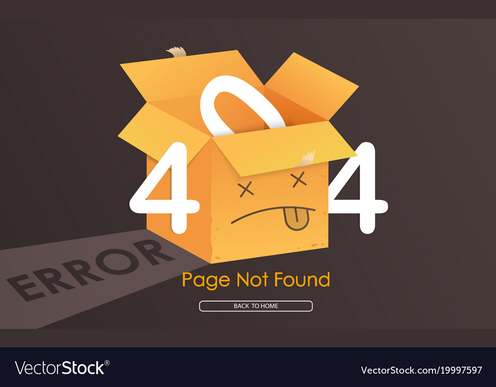 404 box error page not found
